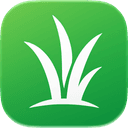 Grass X logo — lawn care AI app