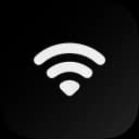 Symbol von Besseres Wi-Fi: ein Wi-Fi-Zeichen auf einer abgerundeten Fläche