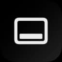 Recento Slide icon, a window with a bar along its bottom edge