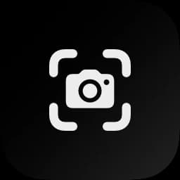 Recento Snap icon, a camera viewfinder