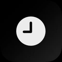 Recento Track icon, a clock